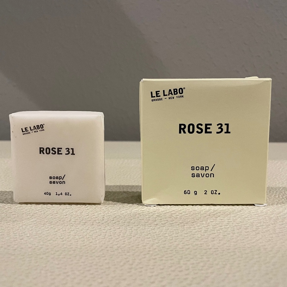~New~ Le Labo Rose 31 Travel Bar Soap Set